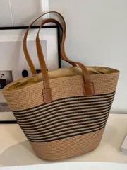 バッグ レディース ショルダーバッグ オシャレなホリデーストローバッグ 大容量ショルダーバッグ トートバッグ 女性用 通勤＆外出用オールマッチ