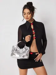 バッグ レディース ハンドルバッグ 女性用 ファッショナブル グロスペルソナライズハンドバッグ、PUレザー