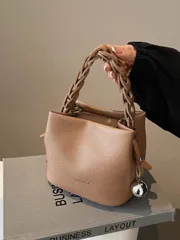 バッグ レディース ハンドルバッグ ファッショナブルなピエロデザインのPU防水素材、文字パターン、金属ペンダント装飾、ポータブルスクエアバッグ、エレガントなハンドバッグ、ビジネス通勤バッグ、仕事に最適、高級ファッシ