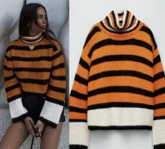 ZARA ザラ オレンジ ニット セーター