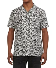 ダナ キャラン ニューヨーク メンズ トップス シャツ DKNY Mens Malcolm Camp Shirt White ホワイトのサムネイル