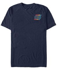 피프스 선 남성 탑스 티셔츠 로고 Fifth Sun Star Wars Mens Left Chest Rainbow Logo Short Sleeve TShirt Navy 네이비