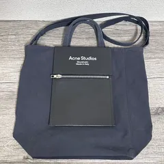 Acne Studios Baker Out ベイカーアウト Mサイズ ナイロンペーパー ショルダー付き トートバッグ A4 ナイロン×カウレザー 黒のサムネイル