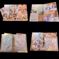 BOOK型 ヴィンテージスタイルジャーナル 大容量 コラージュファイル ⑦