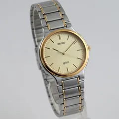 【SEIKO】 セイコー SPIRITスピリット ゴールド文字盤 QUARTZクォーツ 動作品 Ref.7N01-6A70