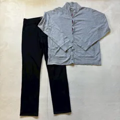 【2点セット】【メンズLサイズ】GLOBAL WORK グローバルワーク 長袖スウェットカーディガン スリムパンツ スタンドカラー フロントボタン シンプル カジュアル お兄系 春物 秋物