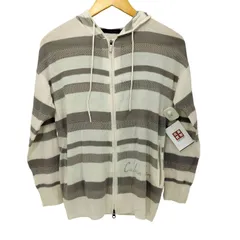 カルバンクラインジーンズ Calvin Klein Jeans ボーダージップパーカー Y2K レディース JPN：M 