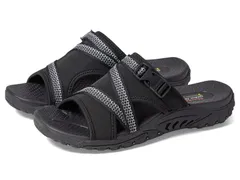 スケッチャーズ レディース シューズ サンダル SKECHERS Reggae Slide Thru Black ブラック