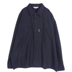 COOTIE クーティー T/W WORK L/S SHIRT ポリエステル ウール ワーク シャツ ブラック系 L【中古】のサムネイル