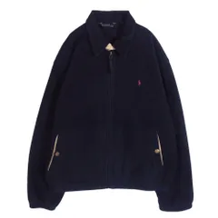 POLO RALPH LAUREN ポロ・ラルフローレン フリース スウィングトップ ジャケット ネイビー系 XL【中古】