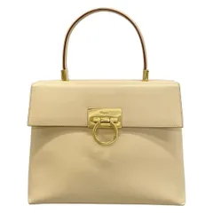 FERRAGAMO/SalvatoreFerragamo(サルバトーレフェラガモ) ハンドバッグ ガンチーニ ベージュ レザー