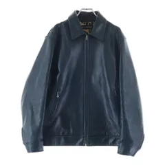WACKO MARIA (ワコマリア) SINGLE RIDERS LEATHER JACKET レオパードライナー シングルライダース レザージャケット ブルーのサムネイル