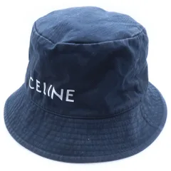 CELINE (セリーヌ) ロゴプリント バケットハット 帽子 ブラック 2AU5B968P