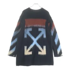 OFF-WHITE (オフホワイト) 18AW Shaggy Knit Sweater モヘアニットセーター ブラック レディース OWHE009F18B74071のサムネイル