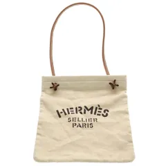 HERMES (エルメス) サックアリーヌ MM トワルシェブロン ショルダーバック アイボリー K刻印のサムネイル