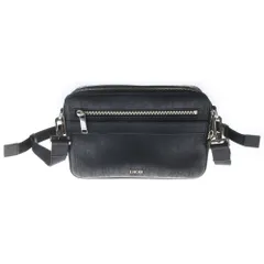 DIOR (ディオール) Safari Messenger Bag サファリメッセンジャーバッグ オブリークレザーショルダーバッグ ブラック 1ESPO206VPI