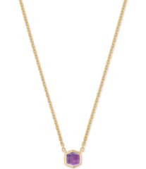 STAR JEWELRY K10 アメジスト ネックレス キューブ - メルカリ