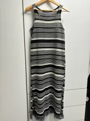 ストライプ ニット ロング ONE PIECE