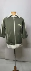 プーマ グリーン COLOR 半袖 トラック ジャケット S