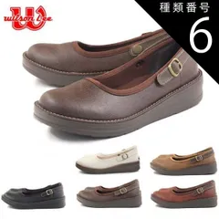 種類6：ブラック/22.5センチ WilsonLee ウィルソンリーカジュアルシューズ フラットシューズ 2way wl5853