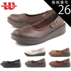 種類26：ブラック/24.5センチ WilsonLee ウィルソンリーカジュアルシューズ フラットシューズ 2way wl5853