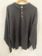 ピ657⚫︎FREAKSSTORE⚫︎フリークスストア⚫︎ニットセーター⚫︎長袖ヘンリーネック⚫︎メンズ⚫︎size L⚫︎黒