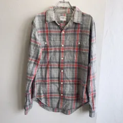 美品✨オシュコシュ OSHKOSH ライトオン Right on チェックシャツ 総柄 ヘリンボーン 長袖 綿100% カジュアル 胸ポケット ボタンシャツ レギュラーカラー トップス ライトネル 羽織り 大きめのサムネイル