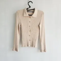 0554 musinsa standard ライトベージュ ゴージ Kara ニットカーディガン xs