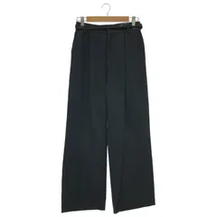 FRAMeWORK (フレームワーク) 綿麻キャンバスワイドパンツ 23030220701010 ブラック 36