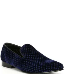 スティーブ マデン メンズ シューズ スリッポン・ローファー ローファー Steve Madden Mens Lifted Velevt Slip On Loafers Blue ブルー