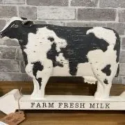オブジェ かわいい 木製 ウッデンデコレーション 可愛い  牛 置物 看板 おしゃれ インテリア ウシ ブタ にわとり アメリカン 雑貨 動物 ファーム ディスプレイ カフェ バー レストラン お店のサムネイル