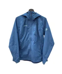 マムート MAMMUT グラナイト ソフト シェル フーデッド ジャケット マウンテンパーカー ジップアップ ドロスト ナイロン NAVY 紺 1010-23110 ジャケット ロゴ ネイビー Mサイズ 104LT-424のサムネイル