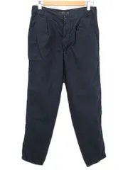 ザラ トラファルック ZARA Trafaluc パンツ テーパード ハイウエスト コットン 36 紺 ネイビー