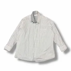 参考上代78100円 HED MAYNER LAYERED SHIRT ヴィンテージストライプレイヤードシャツ 長袖シャツ ヘドメイナー 968945 ホワイト F （13117M）のサムネイル