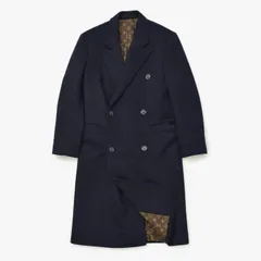 「長さん商品」極美品 ルイヴィトン カシミヤ コート ダークネイビー 極美品 LOUIS VUITTON ルイヴィトン コート 24SS ネイビー カシミア