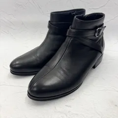 【美品】HIMIKO/ヒミコ ショートブーツ 本革/レザー ブラック/黒 レディース