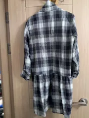 CHECK ロング シャツ ONE PIECE