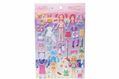 おきがえシール アイドルコーデ 立体シール 着せ替えシール 女の子用 デコレーションシール ぷっくりシール 知育玩具 文房具 ギフト 子供用