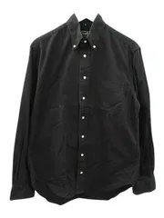 ギットマン ブラザーズ GITMAN BROS. 長袖 ボタンダウンシャツ USA製 黒 ブラック M 無地 トップス