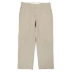 ディッキーズ Dickies 80s 90s 80-90年代 ポプリン ワークパンツ MADE IN USA アメリカ製 874 薄手 珍品 ヴィンテージ 古着 メンズ ズボン・パンツ ライトベージュ 実寸W37 L28【中古】