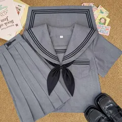 セーラー服 長袖 3点セット女子高校 コスプレ 上下セット 長袖セット 半袖セット プリーツスカート 大きいサイズあり ミニスカート スクール 制服 女子高生 高校生 学生服 文化祭 学園祭 コスプレ ハロウィン 仮装 コスチューム　人気JK制服 クリスマス