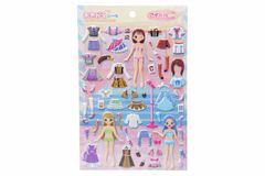 おきがえシール アイドルコーデ BIG 着せ替えシール ドレスアップ 女の子 知育玩具 ファッションシール かわいい ステッカーセット