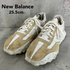 New Balance ニューバランス UXC72RB XC-72 スニーカー ホワイト ベージュ 25.5cm メッシュ スエード ビンテージ加工 ローカット レースアップ 厚底 替え紐なし 汚れあり 中古 普段履き カジュアル スポーツ ★ ■■のサムネイル