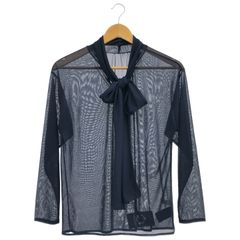 TOGA ARCHIVES メッシュトップス リボン付き ブラック 新品 - メルカリ