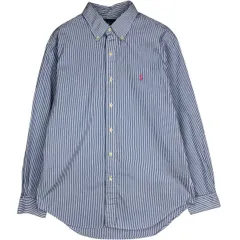 古着 ラルフローレン Ralph Lauren CLASSIC FIT 長袖 ボタンダウンストライプシャツ メンズM相当/eaa618850