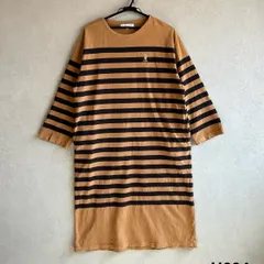U.S. POLO ASSN. パネルボーダー長袖ワンピース
