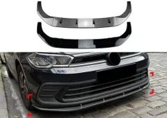 【送料無料】VW ポロ MK6.5 22年- 専用設計 標準仕様 フロントリップ スポイラー ディフューザー エアロパーツ カスタム ドレスアップ 交換用