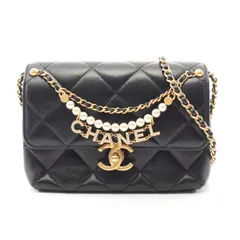 シャネル CHANEL ショルダーバッグ マトラッセ ミニフラップバッグ AS4986 ブラック ラムスキン（羊革） マトラッセ スモールフラップ チェーンショルダー レディース