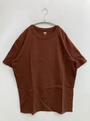 UNIQLO ユニクロ Tシャツ/カットソー XL ブラウン
