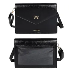 【数量限定】HARGIO 痛バッグ 小さめ 痛バ ショルダー 痛バック ミニ いたばっく ショルダーバッグ かわいい おしゃれ 大人 ポーチ クリアバッグ 透明 黒 白 ブラック ホワイト ミニショルダー (ブラック)